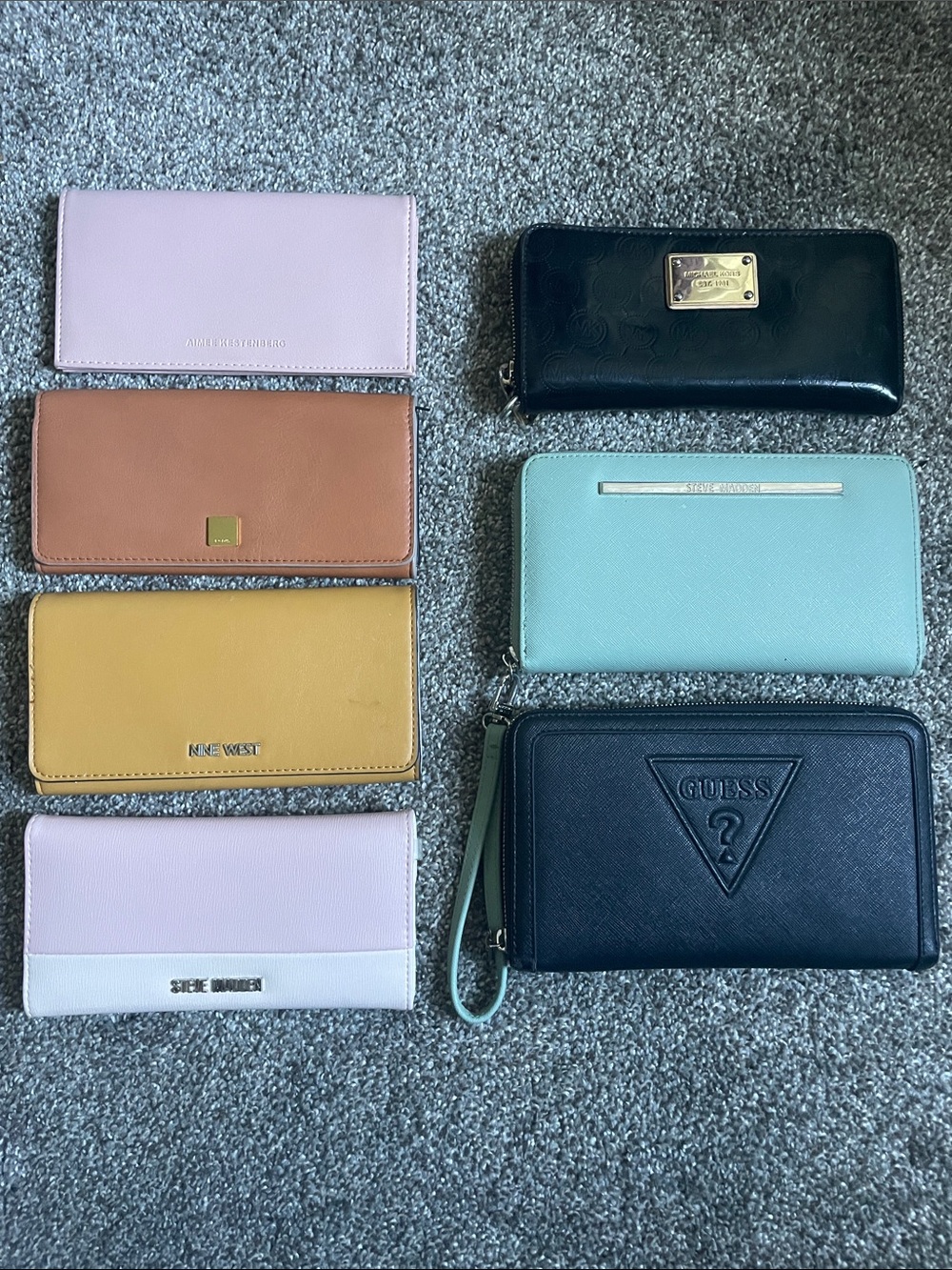 Wallets- Steve Madden, Guess, Michael Kors, Lodis, Nine West, Aimee Kestenberg